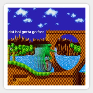 dat boi gotta go fast Sticker